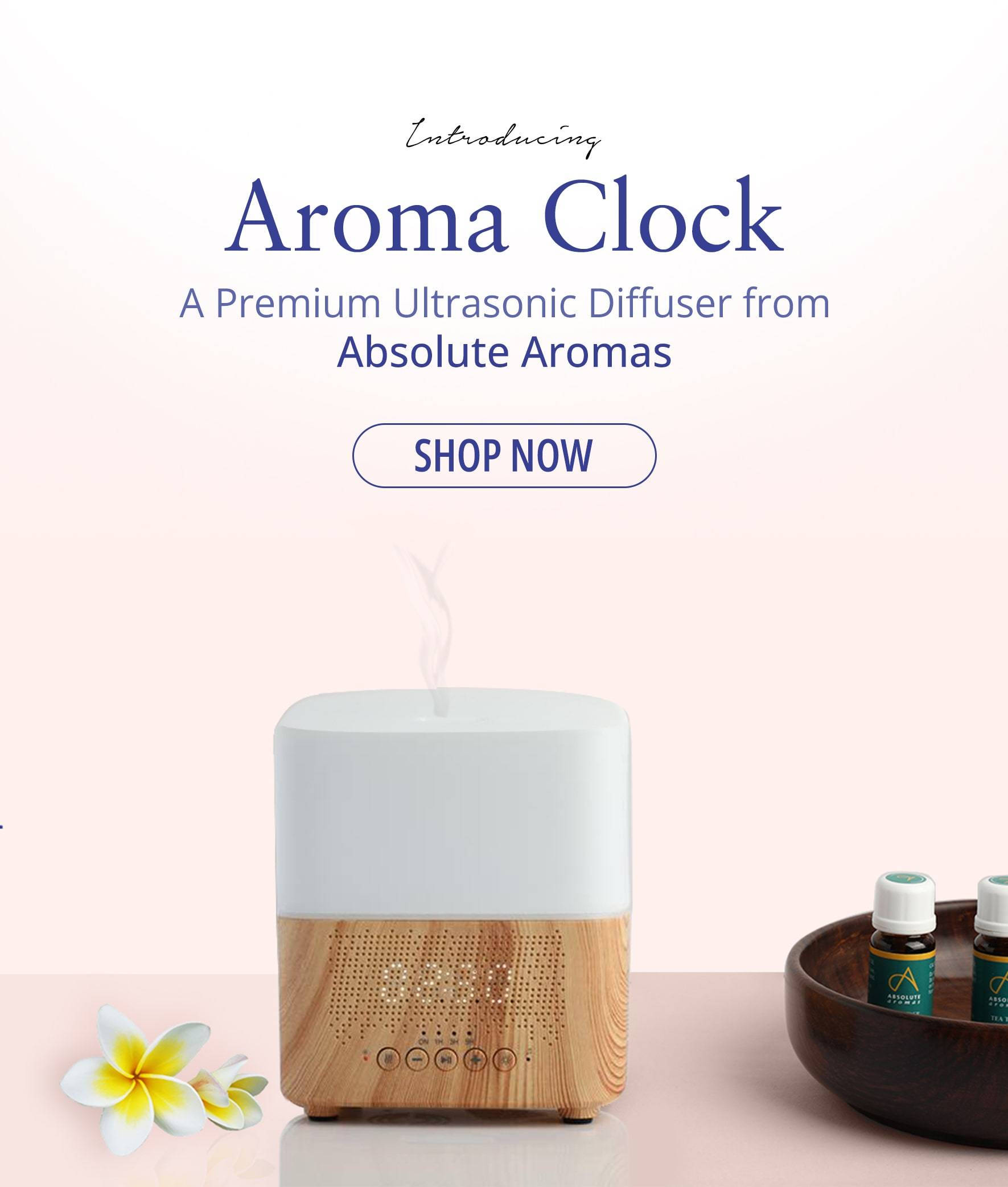 Aroma Clock Diffuser Banner